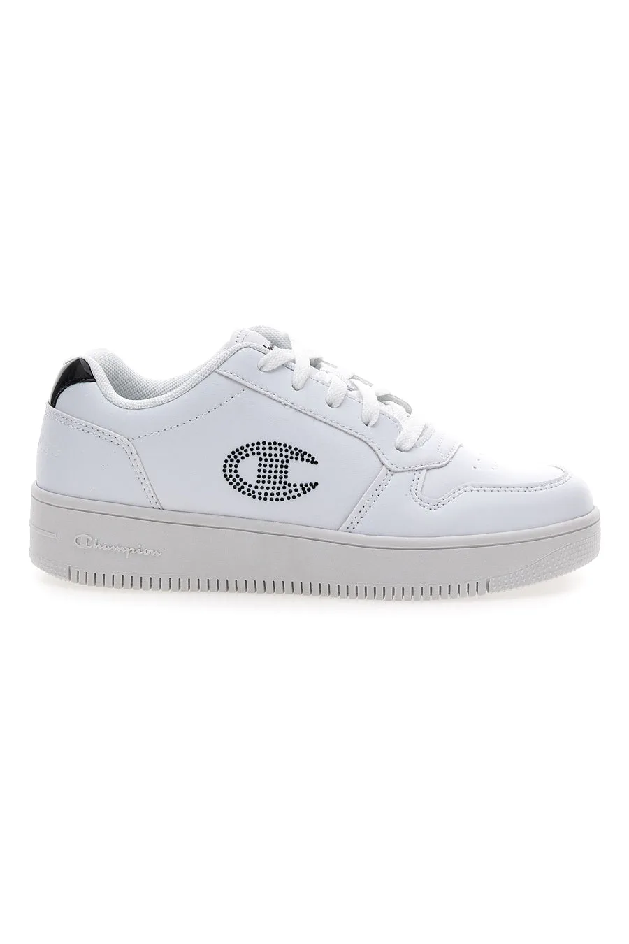 Sneakers bianche con platform e logo glitter Rd18 Platform Glitter G Gs 36 - Champion - FashionsVida