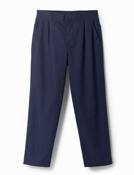 Pantalón chino tapered, Azul, 28