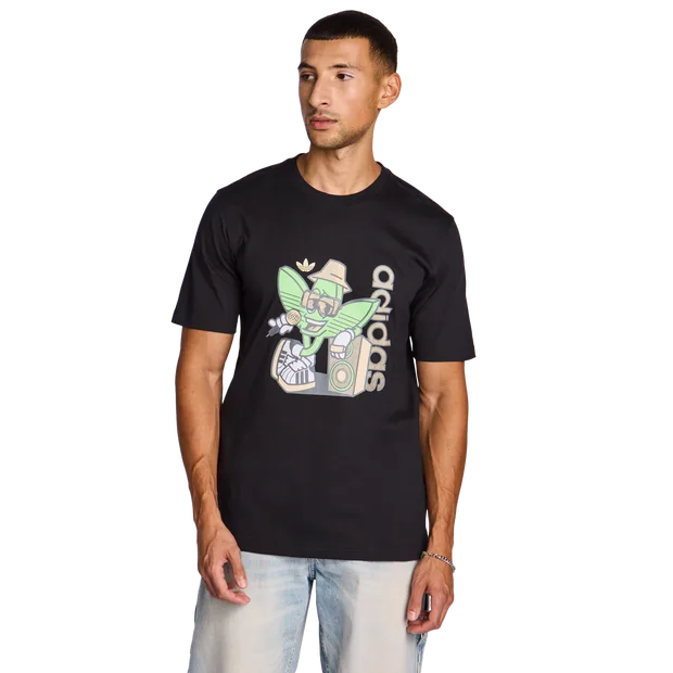 Graphics Men T-Shirts - Black - Size - Black - Size: Extra Small - Adidas - FashionsVida