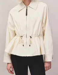 Cotton Rich Short Jacket Cream female