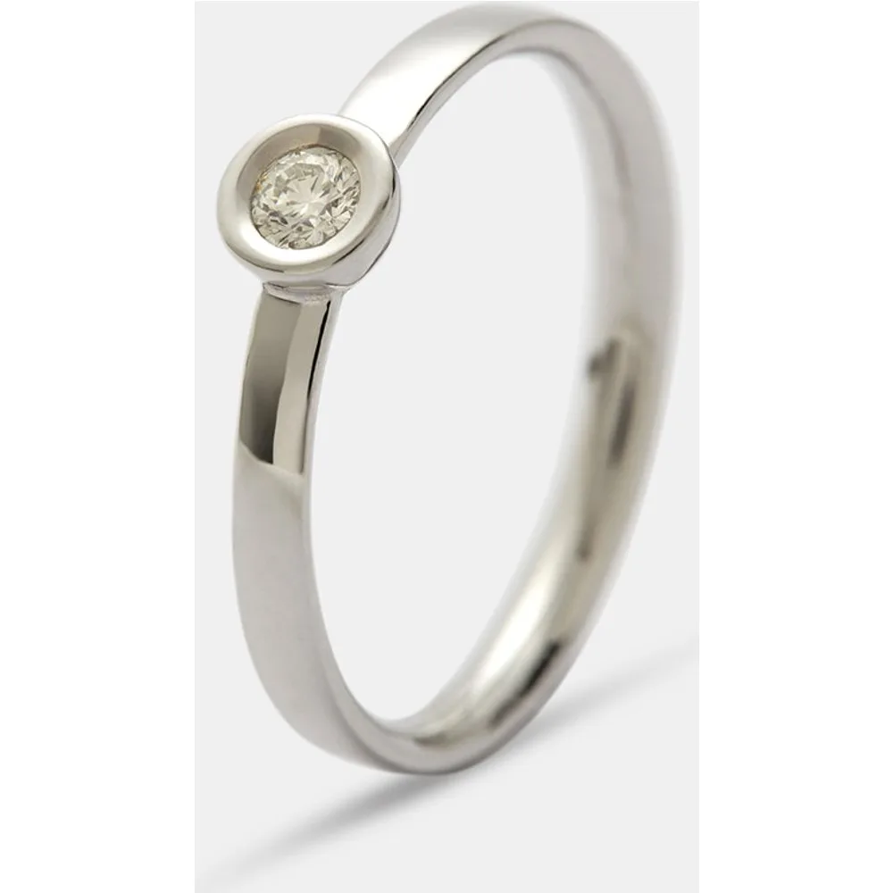 Anillo solitario de oro y brillante - El Corte Inglés - FashionsVida