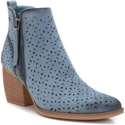 Botines de mujer con tacón y cremallera lateral