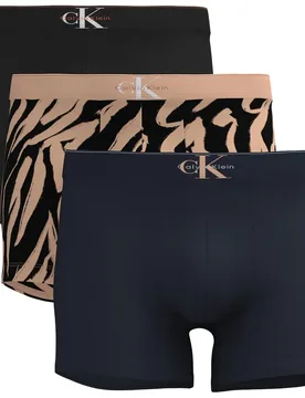 Boxers Lv00nb72 Trunk 3 Unità Black W Acorn Orange / Bias Tiger Bl L - Calvin Klein - FashionsVida