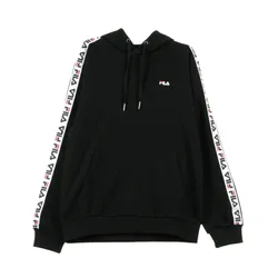 Felpa Leggera Cappuccio Uomo David Taped Hoodie Black