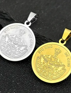 PC STO NINO DE CEBU Pendants for Women Men Stainless Steel Gold Color Roman Religion Jewelry Making DlY Necklace - Aliexpress - FashionsVida