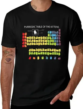 Purriodic Table of the Kittens T-Shirt street wear customizeds essential t shirt cute tops cotton t shirt men - Aliexpress - FashionsVida