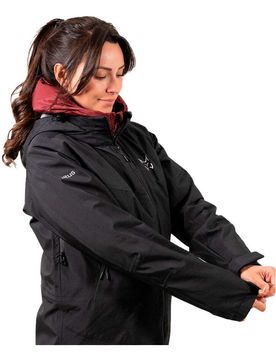 Canaima k30 mujer chaqueta impermeable mujer Negro (S)
