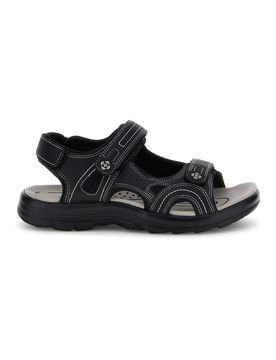 Sandali neri con strappi in velcro CN20 40