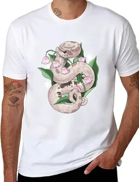 Lavender Hognose Snake with Lily of the Valley T-Shirt men t shirt cotton 100% t shirt custom print T-Shirt - Aliexpress - FashionsVida