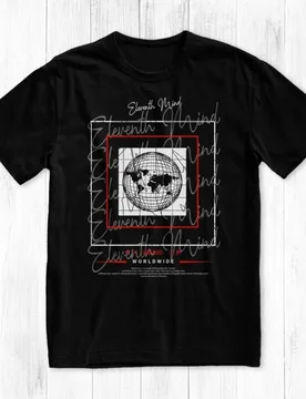 A-Worldwide T-Shirt, Eleventh Mind Graphic Tee, Streetwear Brand - Aliexpress - FashionsVida