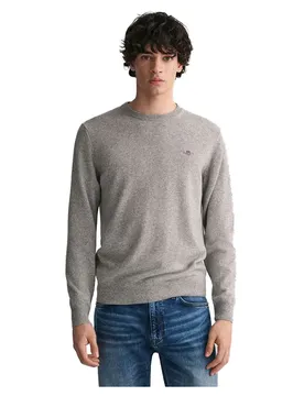 Pull Superfine Lambswool Grey Melange M