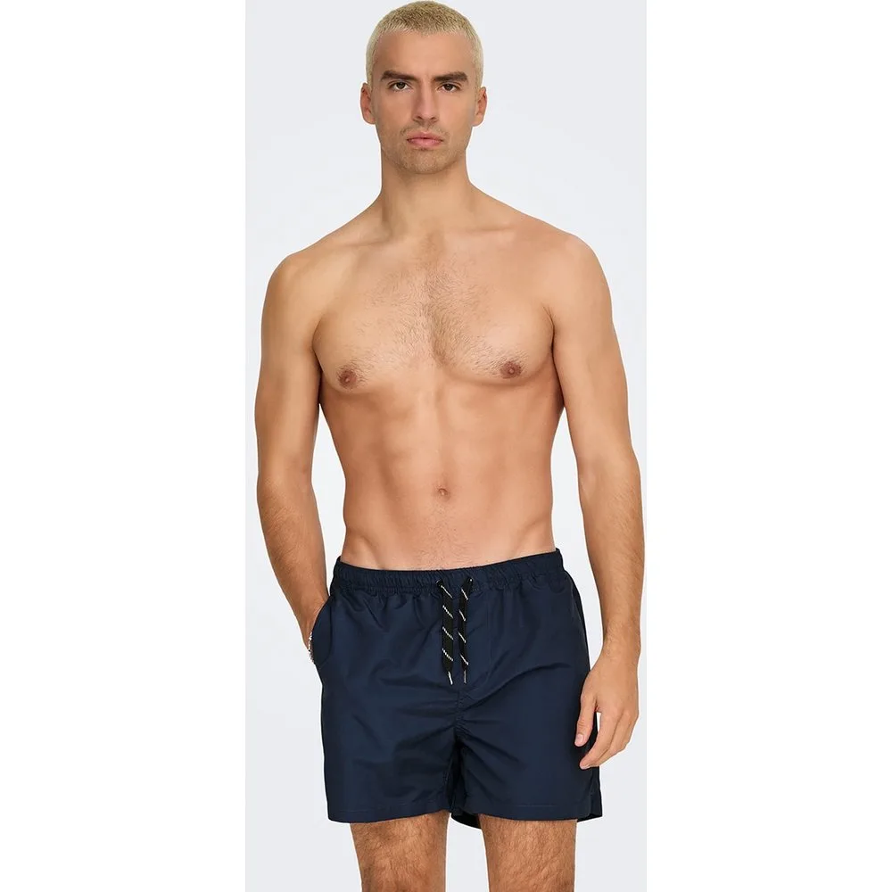 Only & Sons - Bañador bermuda de hombre liso - Only & Sons - FashionsVida