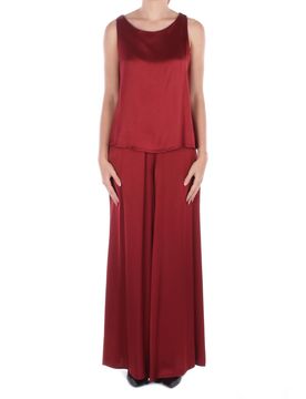 Manila Grace Pantaloni Burgundi