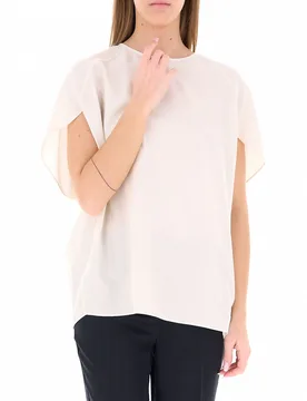 Trussardi Blusa in lyocell BURRO M - Trussardi - FashionsVida