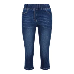 Capri-Schlupfjeans „Dunja“ XXL blau