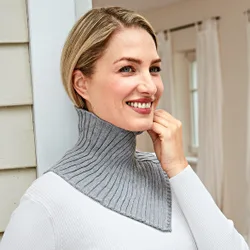 Pagen Strickkragen grau