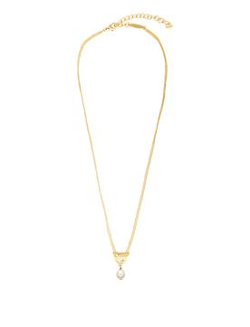 Collana di perle e cristalli di gancini