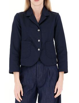 Blazer misto cotone LIU JEANS BLU NOTTE 42