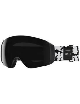Masque de ski 4D Mag S Black Marble Chromapop Sun Black aus Silikon schwarz - SMITH - FashionsVida