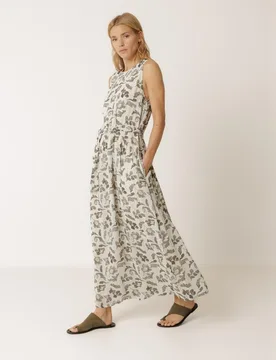 Indi & Cold - Vestido maxi cuello redondo sin mangas - Indi & Cold - FashionsVida