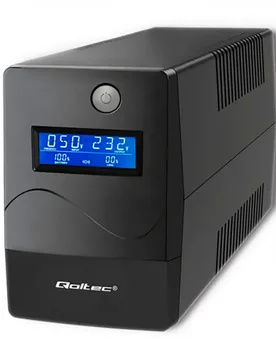 Ups Monolith 480w Black One Size unisex - Qoltec - FashionsVida