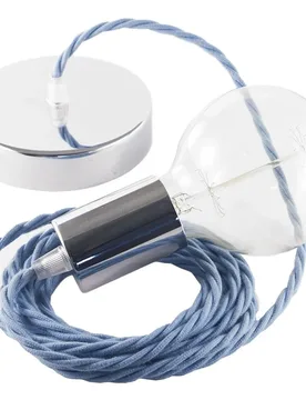 Cables Suspension Luminaire Tc53 1 M Ocean / Chrome Plated One Size - Creative - FashionsVida