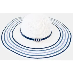 Sombrero grande de rafia sintetica
