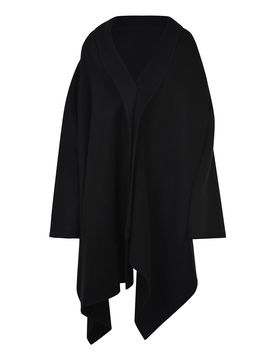 Mantello a V realizzato in lana e cashmere