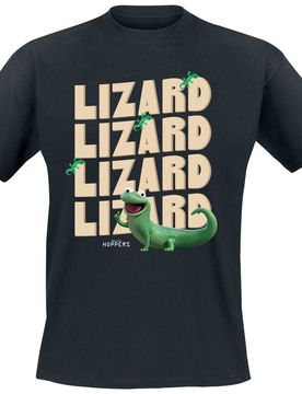 Disney T-Shirt - Tom Lizard - Repeat - XL bis 3XL - für Männer - Größe 3XL - schwarz - Lizenzierter Fanartikel - Männer - male