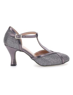 Scarpe da Ballo Antracite con Glitter 5325 40