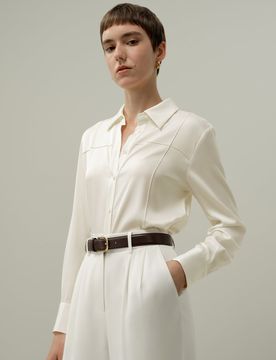 Ceinture Cuir Boucle Dorée S - 3cm Vachette Souple et Élégante