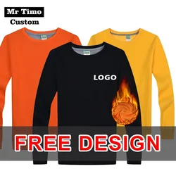 Sweatshirts Hoodie DIY Logo Custom Group Personal Design Embroidery Thick Sweater