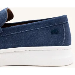 Mocasines de hombre tipo wallabees de piel serraje