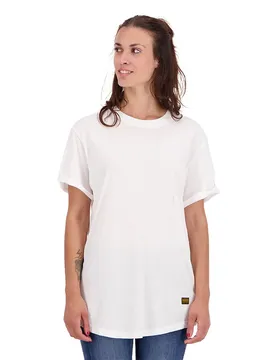 T-shirt à Manches Courtes Lash Fem Loose Rib White S