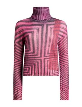 Rollkragenpullover Damen Magenta S Damen