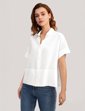 Tshirt Décontracté Soie Manches Courtes FR S