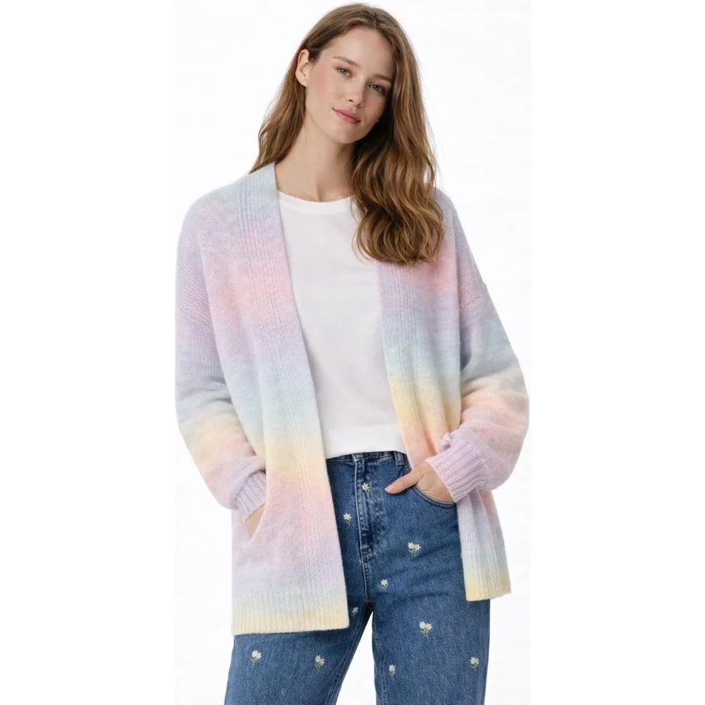 Cárdigan larga de punto de mujer - Pieces - FashionsVida