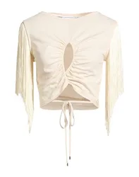 Top Mujer Beige XS Mujer