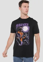 Halloween Manspider Roars T-Shirt, Black - Black - Size: M