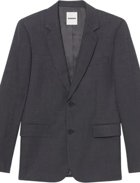 Americana de hombre clásica de lana moteada trajes completos - sandro - FashionsVida