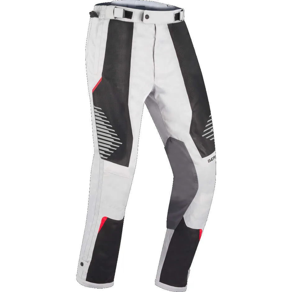 Pantaloni Moto BAKUNDU Grigio Nero Rosso taglia S - Bering - FashionsVida