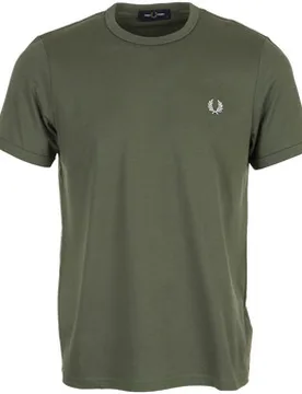 T-Shirt Ringer T-Shirt Eu S;Eu M;Eu L Male - Fred perry - FashionsVida