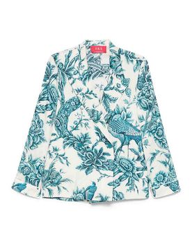 Camicia di seta stampata
