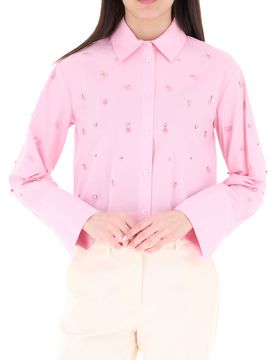 Camicia misto cotone LIU JEANS ROSA 44