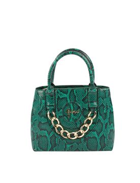 Faina Bolso de mano verde / negro