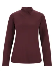 Stehkragen-Shirt mit V-Auschnitt 1 female