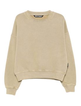 Palm Angels Felpa Curved Logo