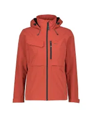 Chaqueta de senderismo para hombre Abrantes 2L con capucha rojo oscuro 54
