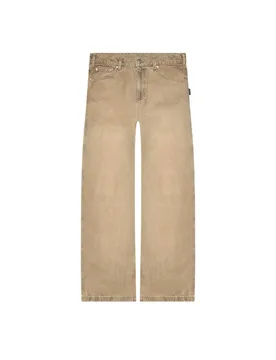 Essentials baggy denim pants jeans gamba larga - Sand washed - RETERNITY - FashionsVida