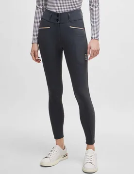 Equestrian Damen Reithose HAILEY HIGH WAIST VOLLBESATZ grey L - BOSS - FashionsVida